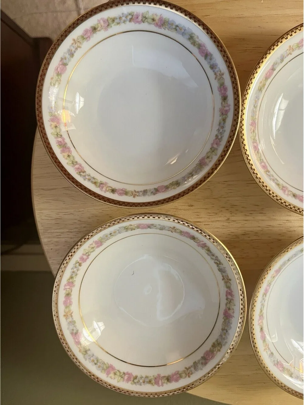 Carlsbad Porcelain 8 Dessert Bowls-Maria Theresia Pattern